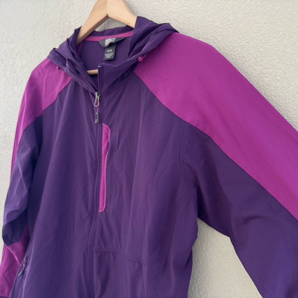 Outdoor Research Ferrosi Hood Jacket Womens XL Nylon Purple Windbreaker Outdoor - Picture 8 of 13